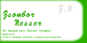 zsombor messer business card